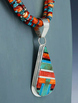 Collar del tesoro del abulón de Santo Domingo de los indios nativos americanos