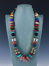 Extra Large Navajo 28" Spiny Oyster Single Strand Beaded Necklace