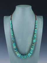 Navajo 25" Single Strand Graduated Turquoise Necklace