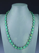 Navajo 24" Single Strand Turquoise Heart Necklace