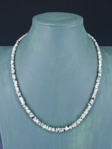 20" Native American White Buffalo Single Strand Necklace