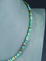 20" Single Strand Natural Carico Lake Turquoise Necklace