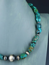 Native American Jewelry Single Strand Skyhorse Turquoise Necklace