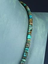 Collier turquoise à brin unique de bijoux amérindiens de 24 pouces
