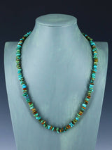 Native American Jewelry Single Strand Turquoise Nugget Necklace