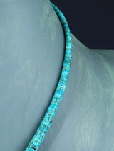 Bijoux amérindiens Collier simple brin turquoise et huître épineuse