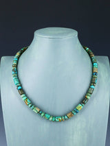 Native American Indian Jewelry Single Strand Turquoise Necklace