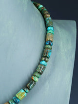 Native American Indian Jewelry Single Strand Turquoise Necklace