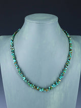 20" Native American Jewelry Single Strand Turquoise Nugget Necklace