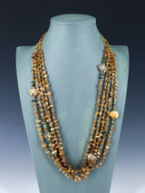 Native American Jewelry Jasper Fetish Bear Necklace