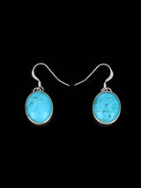 Native American Sterling Silver Turquoise Petite Squash Blossom Necklace Set