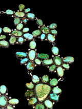 Native American Sterling Silver Sonoran Gold Turquoise Necklace Set