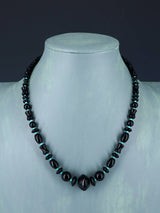 Native American Jewelry Black Onyx and Turquoise Necklace