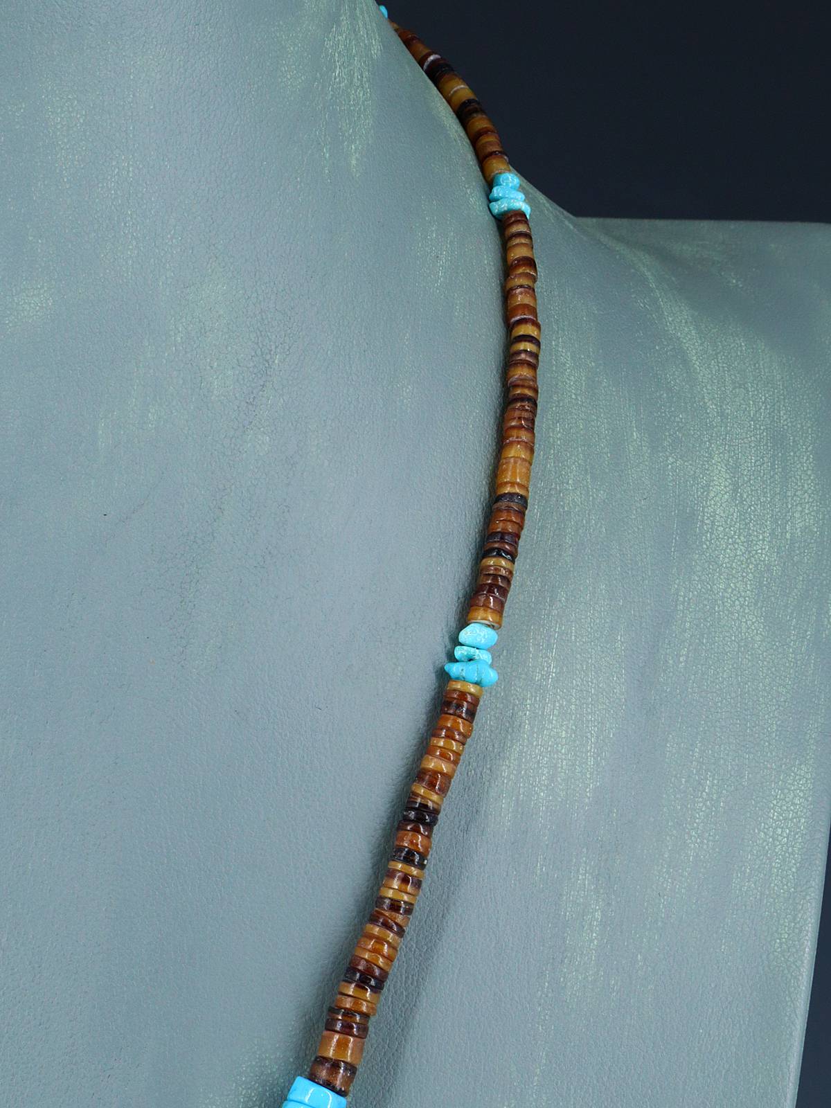 Collier d'huîtres épineuses graduées de bijoux amérindiens