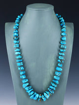 Native American Jewelry Triple Strand Turquoise Necklace