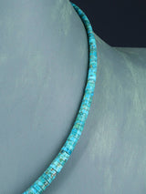 Bijoux amérindiens Collier simple brin turquoise et huître épineuse