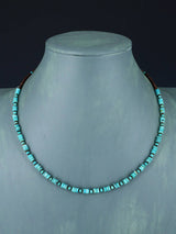 Native American Jewelry Turquoise and Heishi Necklace