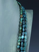 Native American Skyhorse Turquoise Triple Strand Necklace