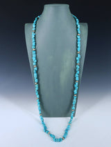 Collier de pépites turquoise à brin unique de bijoux amérindiens
