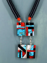 Collier amérindien de mosaïque Thunderbird de Saint-Domingue