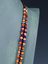 Collier amérindien de corail pomme et Heishi de Saint-Domingue