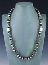 Ensemble de colliers amérindiens en argent sterling Navajo turquoise et perles