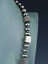 Ensemble de colliers amérindiens en argent sterling Navajo turquoise et perles