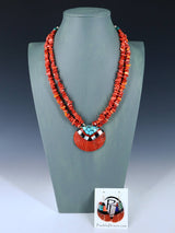 Ensemble de colliers en mosaïque turquoise amérindien de Saint-Domingue