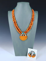 Conjunto de collares de mosaico turquesa de Santo Domingo nativo americano