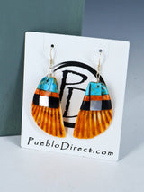 Conjunto de collares de mosaico turquesa de Santo Domingo nativo americano