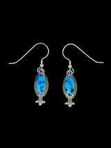 Juego de collar de plata de ley con diseño de caballo del cielo, color turquesa y flor de calabaza