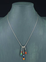 Native American Mosaic Indian Summer Inlay Necklace
