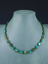 Collar de amatista y turquesa de joyería nativa americana