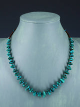 Native American Jewelry Turquoise and Heishi Necklace