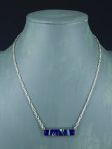 Collar con incrustaciones navajo de múltiples piedras de joyería nativa americana