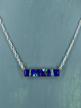 Collar con incrustaciones navajo de múltiples piedras de joyería nativa americana
