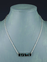 Native American Jewelry Collier avec incrustations Navajo multipierres