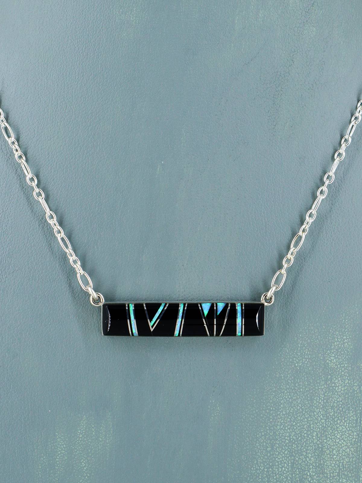 Native American Jewelry Collier avec incrustations Navajo multipierres