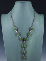 Native American Jewelry Sonoran Gold Turquoise Lariat Necklace