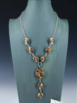 Native American Jewelry Mosaic Inlay Lariat Necklace Set