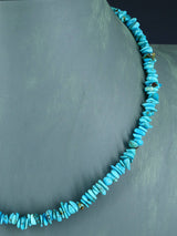 Native American Jewelry Single Strand Turquoise Nugget Necklace