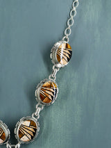 Native American Jewelry Mosaic Inlay Lariat Necklace Set