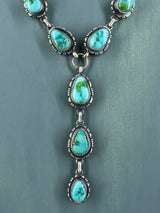 Native American Jewelry Sonoran Gold Turquoise Lariat Necklace