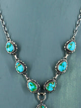 Native American Jewelry Sonoran Gold Turquoise Lariat Necklace