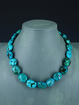 Collier de pépites turquoise à brin unique de bijoux amérindiens