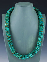 Navajo Single Strand Heavy Turquoise Necklace