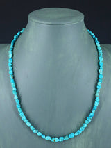 Navajo 20" Single Strand Sleeping Beauty Turquoise Necklace