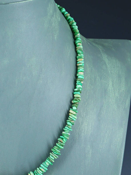 Navajo Single Strand Lucin Variscite Necklace