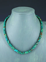 Navajo 18" Turquoise Bone Bead Necklace