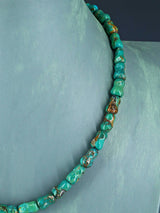 Navajo 18" Turquoise Bone Bead Necklace